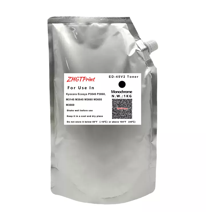 ED-45V2 Tomoegawa Monochrome Black Bulk Toner for Kyocera ECOSYS P3045 P3060 M3145 M3645 M3660 M3655 M3660
